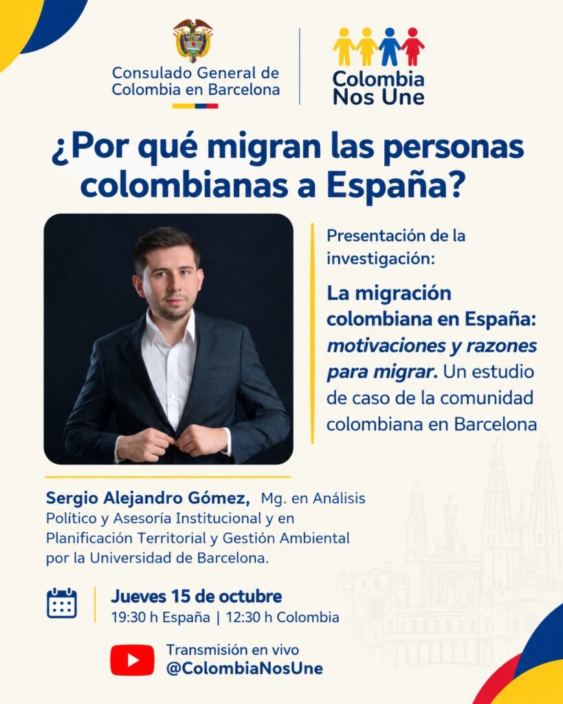 Presentación del estudio sobre migración colombiana en España del Consulado en Barcelona